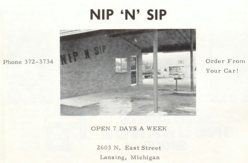 Nip-N-Sip - Vintage Yearbook Ad (newer photo)